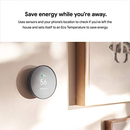 Google Nest Thermostat - Smart Thermostat for Home - Programmable Wifi Thermostat - Charcoal|B08HRPDBFF