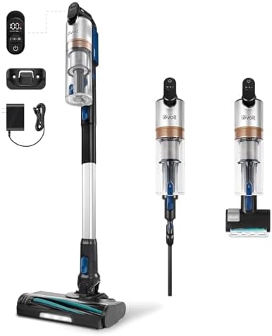 Levoit Cordless Vacuum Cleaner, Anti-Tangle for Pet Hair, Up to 50 Minutes | Powerful Suction, Lightweight, Rechargeable, Versatile for Carpets & Hard Floors, 180ยฐ Lay-Flat Design, LVAC-200|B0CB6B2JWG