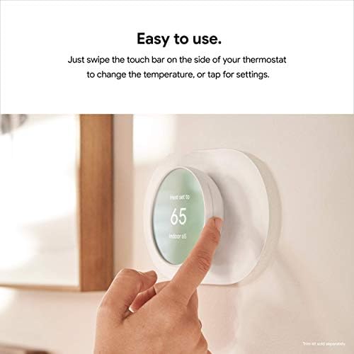 Google Nest Thermostat - Smart Thermostat for Home - Programmable Wifi Thermostat - Charcoal|B08HRPDBFF