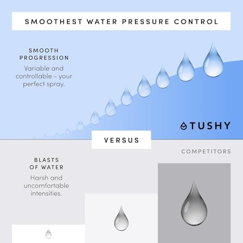 TUSHY Classic 3.0 Bidet Toilet Seat Attachment - a Non-Electric Self Cleaning Water Sprayer with Adjustable Water Pressure Nozzle, Angle Control & Easy Home Installation (Brushed Nickel)|B08VS11Z1N