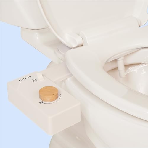TUSHY Classic 3.0 Bidet Toilet Seat Attachment - a Non-Electric Self Cleaning Water Sprayer with Adjustable Water Pressure Nozzle, Angle Control & Easy Home Installation (Brushed Nickel)|B08VS11Z1N