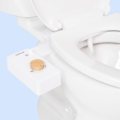 TUSHY Classic 3.0 Bidet Toilet Seat Attachment - a Non-Electric Self Cleaning Water Sprayer with Adjustable Water Pressure Nozzle, Angle Control & Easy Home Installation (Brushed Nickel)|B08VS11Z1N