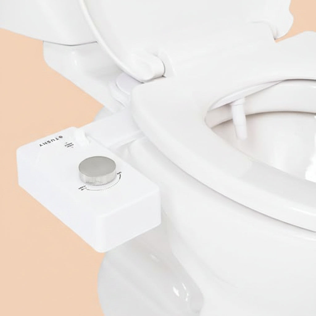 TUSHY Classic 3.0 Bidet Toilet Seat Attachment - a Non-Electric Self Cleaning Water Sprayer with Adjustable Water Pressure Nozzle, Angle Control & Easy Home Installation (Brushed Nickel)|B08VS11Z1N