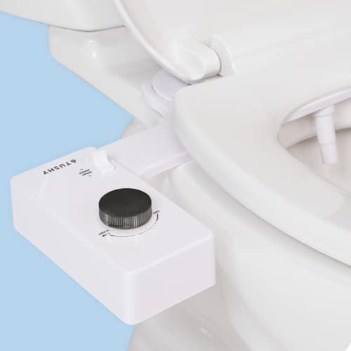TUSHY Classic 3.0 Bidet Toilet Seat Attachment - a Non-Electric Self Cleaning Water Sprayer with Adjustable Water Pressure Nozzle, Angle Control & Easy Home Installation (Brushed Nickel)|B08VS11Z1N