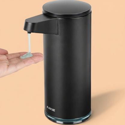 AIKE SensePro Automatic Soap Dispenser 12.8oz Spot Resist Matte Black | Type-C Charge with Months Long Standby Time, Adjustable 5 Levels Precise Dispense for Home Dish Soap and Hand Soap|B0DZNDTHYD