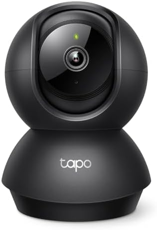Tapo 2K Pan/Tilt Security Camera for Baby Monitor, Dog Camera w/Motion Detection, 2-Way Audio Siren, Night Vision, Cloud&SD Card Storage, Works w/Alexa & Google Assistant, 2-Pack (Tapo C210P2)|B09Y8C185M