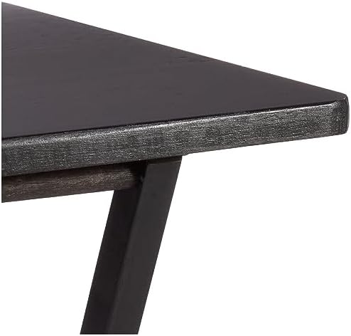 Amazon Basics Portable Foldable TV Tray Table with Storage Rack, Space-Saving Design, 15" x 19" x 26", Black, 4-Pack|B07MDJNF6R