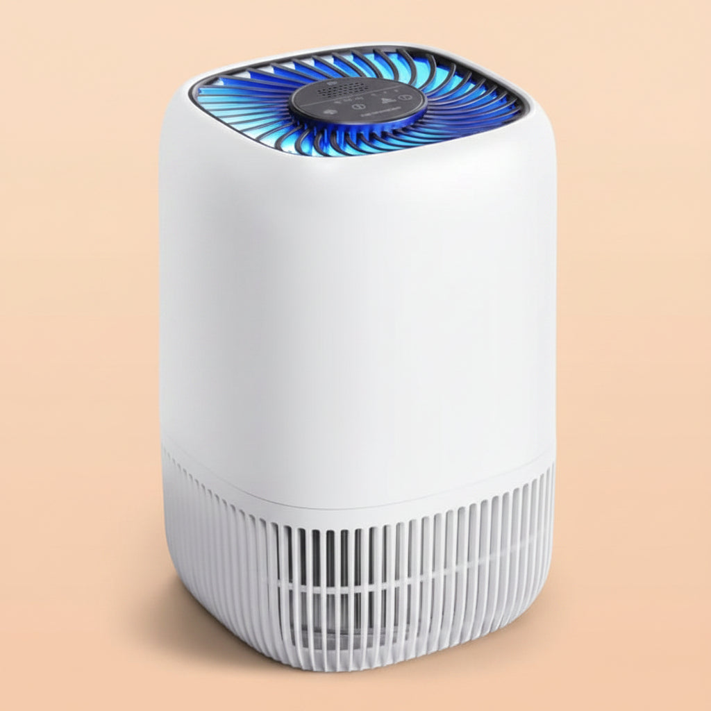 Air Purifiers for Home with High Efficiency Filter Up to 1076 Ft² for Pet Hair, Odors, Pollen, Smoke, Compact Air Cleaner with 3 Speeds, Timer, Aroma Quiet 360°Intake Filter, White|B0DY4S3HP2