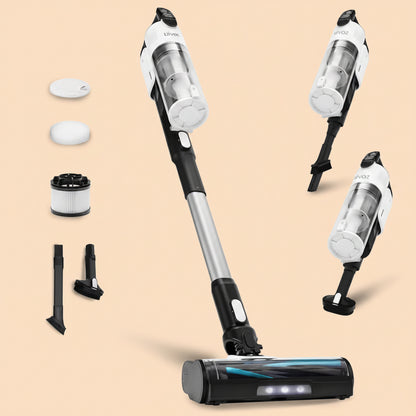 Levoit Cordless Vacuum Cleaner, Anti-Tangle for Pet Hair, Up to 50 Minutes | Powerful Suction, Lightweight, Rechargeable, Versatile for Carpets & Hard Floors, 180° Lay-Flat Design, LVAC-200|B0CB6B2JWG