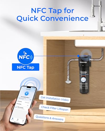 Waterdrop 10UA Under Sink Water Filter System, NSF/ANSI 42 Certified 1 Year | Reduces PFAS, PFOA/PFOS, Lead, Chlorine, Bad Taste & Odor, Under Counter Water Filter Connects Directly to Your Faucet|B083NPW1DN