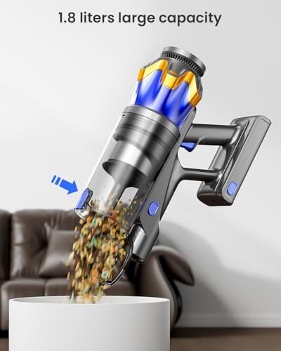 Cordless Vacuum Cleaner, Upgraded 650W 55KPA 70Mins Cordless Stick Vacuum Cleaner with Self-Standing and Touch Screen, Anti-tangle Wireless Vacumm, Vacuum Cleaners for Home/Pet Hair/Carpets/Floors|B0F1N21NKM