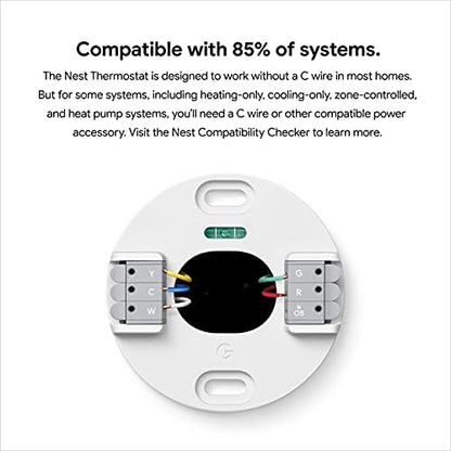 Google Nest Thermostat - Smart Thermostat for Home - Programmable Wifi Thermostat - Charcoal|B08HRPDBFF