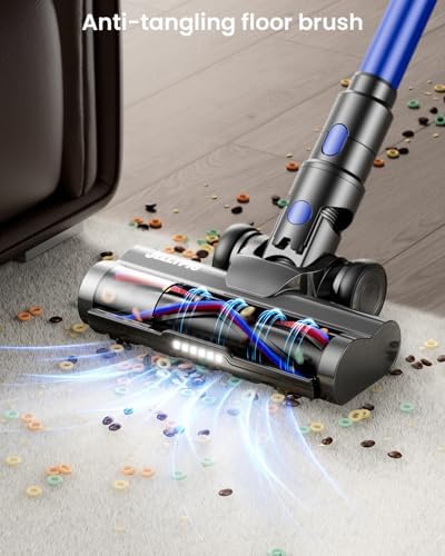 Cordless Vacuum Cleaner, Upgraded 650W 55KPA 70Mins Cordless Stick Vacuum Cleaner with Self-Standing and Touch Screen, Anti-tangle Wireless Vacumm, Vacuum Cleaners for Home/Pet Hair/Carpets/Floors|B0F1N21NKM