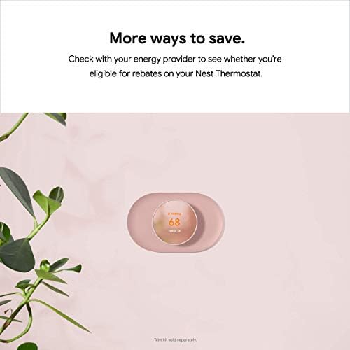 Google Nest Thermostat - Smart Thermostat for Home - Programmable Wifi Thermostat - Charcoal|B08HRPDBFF