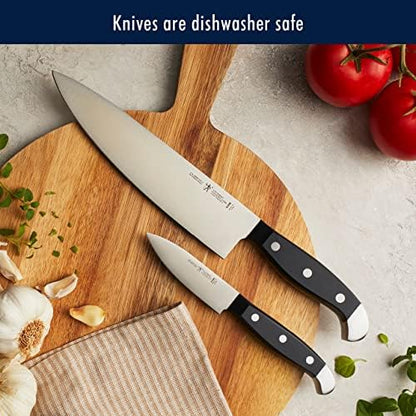 Henckels Statement 15-Pc Knife Block Set, Razor-Sharp, German Engineered | Informed by 100+ Years of Mastery. Dishwasher safe, Comfortable Grip Ideal for Everyday Cooking. High Quality Stainless Steel|B00GHX5HGG