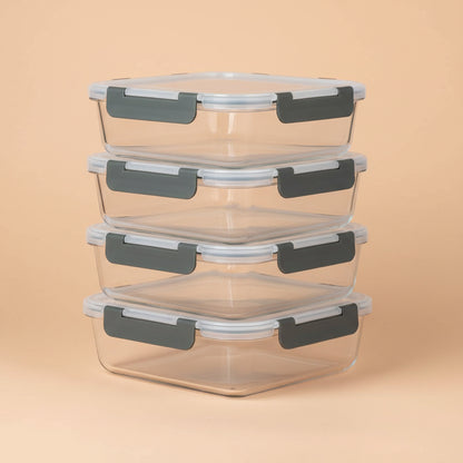 M MCIRCO [8-Pack,30 oz] Glass Meal Prep Containers,Glass Food Storage Containers,Airtight lunch Containers with Lids, Microwave, Oven, Freezer and Dishwasher|B07Q498XSZ