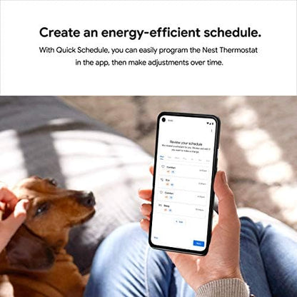 Google Nest Thermostat - Smart Thermostat for Home - Programmable Wifi Thermostat - Charcoal|B08HRPDBFF