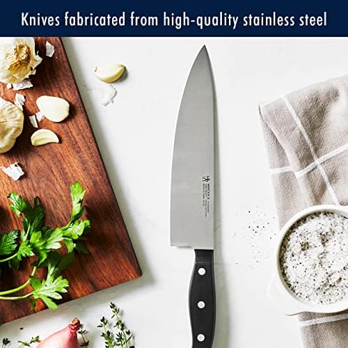 Henckels Statement 15-Pc Knife Block Set, Razor-Sharp, German Engineered | Informed by 100+ Years of Mastery. Dishwasher safe, Comfortable Grip Ideal for Everyday Cooking. High Quality Stainless Steel|B00GHX5HGG