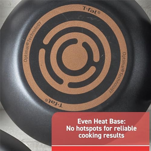 T-Fal Signature Nonstick Pots and Pans Set 12 Piece, Oven Broiler Safe 350F, Kitchen Cookware Set w/Fry Pans, Saucepans, Saute Pan, Dutch Oven, Griddle, Kitchen, Home, Dishwasher Safe, Black|B001167VIQ